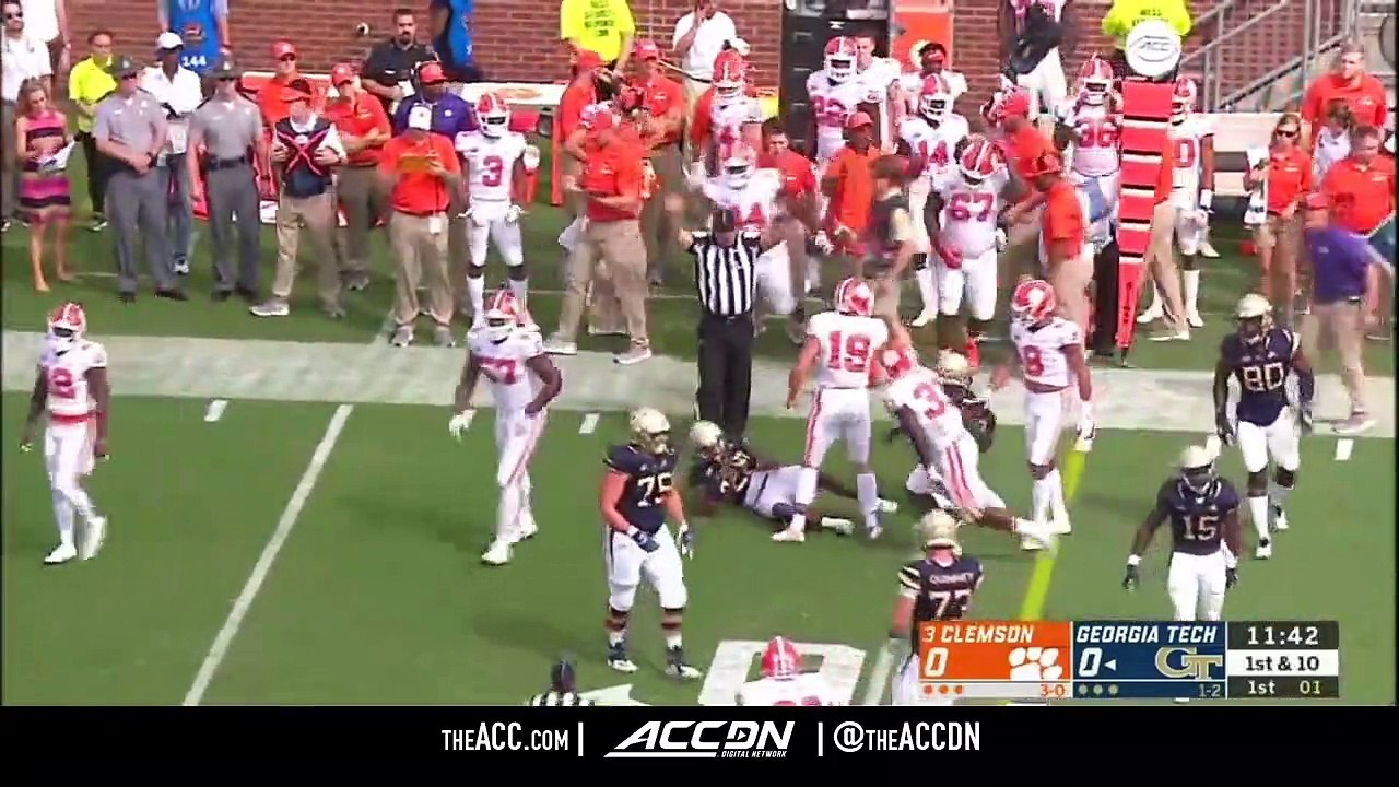 Clemson Vs. Georgia Tech Condensed Game | 2018 Acc Football