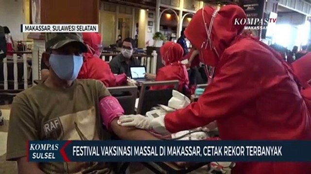 Festival Vaksinasi Massal Di Makassar, Cetak Rekor Terbanyak