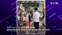 Seorang Anak Ziarah Sendirian, Khusyuk Baca Surat Yasin