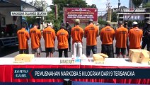 Polrestabes Makassar Musnahkan Narkoba Dari 9 Orang Tersangka