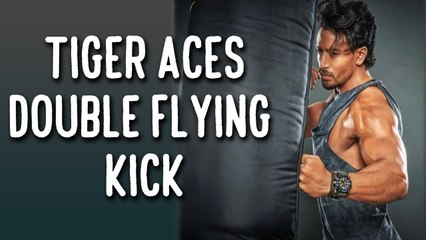 Tiger Shroff aces double flying kick