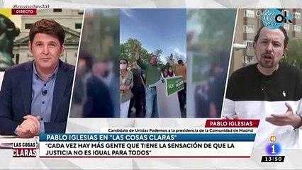 Iglesias apoya a los terroristas callejeros de Vallecas y acusa a la Policía de apedrearles