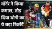 RCB vs SRH: David Warner goes past MS Dhoni’s record to score most runs against RCB| Oneindia Sports