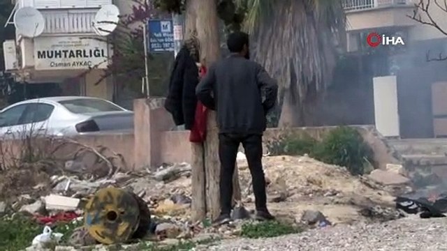 Emniyet Müdürlüğü karşısındaki yangın polisi alarma geçirdi