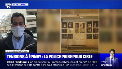 Télécharger la video: Tensions à Épinay: des photos personnelles de policiers placardées dans des immeubles