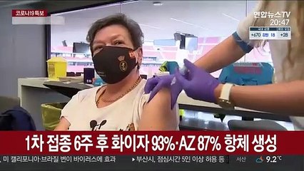 한 번만 맞아도…화이자 93%·AZ 87% 항체 생성