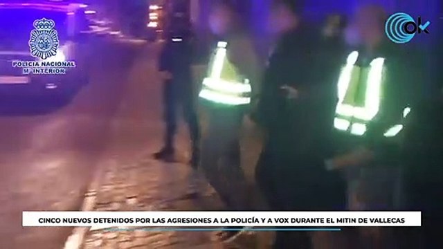 Cinco nuevos detenidos por las agresiones a la Policía y a Vox durante el mitin de Vallecas