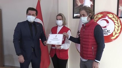 Türk Kızılay Ordu Şubesi'nden bazı basın kuruluşlarına teşekkür belgesi