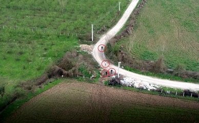 Lastik yakan çocuklar drone'u görünce arkalarına bakmadan kaçtılar