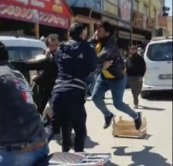 GAZİANTEP'TE SEYYAR SATICI- ZABITA KAVGASI