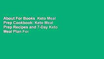 About For Books  Keto Meal Prep Cookbook: Keto Meal Prep Recipes and 7-Day Keto Meal Plan For