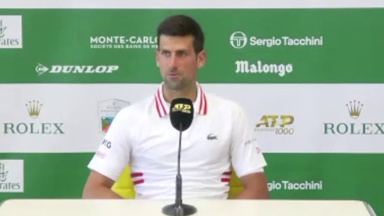 ATP - Rolex Monte-Carlo 2021 - Novak Djokovic : "This is probably one of the worst matches and performances"
