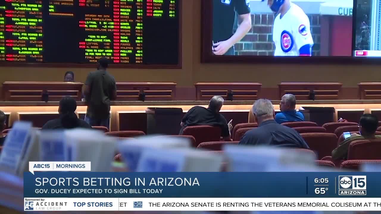 Gov. Ducey expected to sign Arizona sports betting bill
