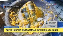 Dapur Hancur Kena Gempa, Warga Masak Buka Puasa di Jalanan