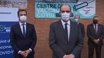 Déclaration du Premier ministre depuis le centre de vaccination de Saint-Rémy-lès-Chevreuse