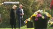 Prince Charles and Camilla look at tributes to Prince Philip