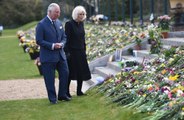 Prince Charles cries as he visits Prince Philip memorial