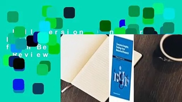 Full version Consumer Insights: Findings from Behavioral Research Review