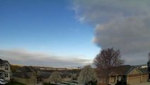 Blue sky disappears in cloudy time-lapse video