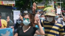 شاهد:  إحياء ذكرى قتلى الاحتجاجات في ميانمار