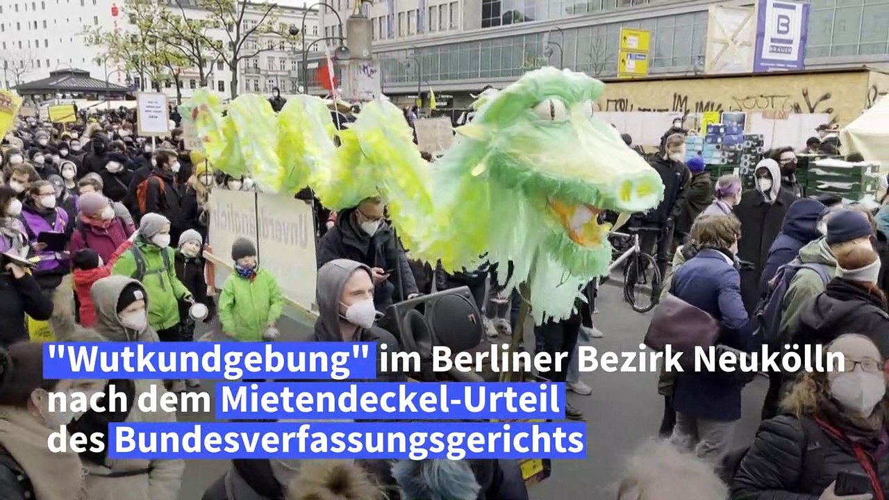 Berlin: 'Wutkundgebung' nach Mietendeckel-Urteil des BVerfG