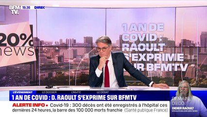 1 an de Covid : Didier Raoult s'exprime sur BFMTV - 15/04