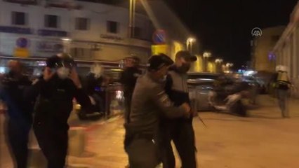 İsrail polisinden Filistinlilere müdahale