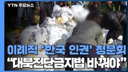 美 의회, 대북전단금지법 청문회..."법 개정 필요" 비판적 의견 / YTN
