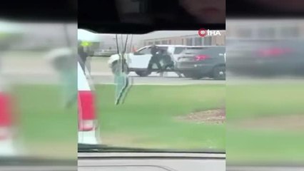 ABD'de maske takmak istemeyen şahıs polise saldırdı