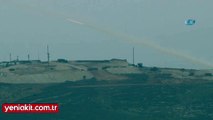 Afrin’deki terör unsurları roketatarlarla vuruluyor