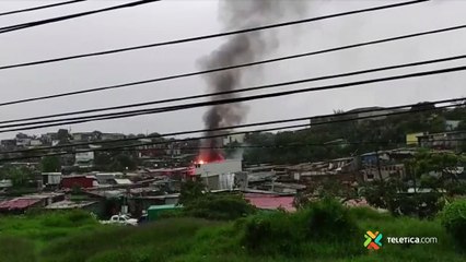 tn7 Incendio consume vivienda en Purral de Goicoechea 150421