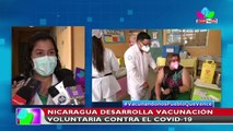 Nicaragua desarrolla vacunación voluntaria contra el Covid-19 en Policlínico Francisco Morazán