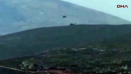 Helikopterimizin düşürüldüğü bölgeden ilk görüntüler