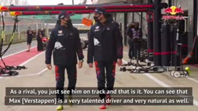 Perez impressed with 'talented and natural' Verstappen