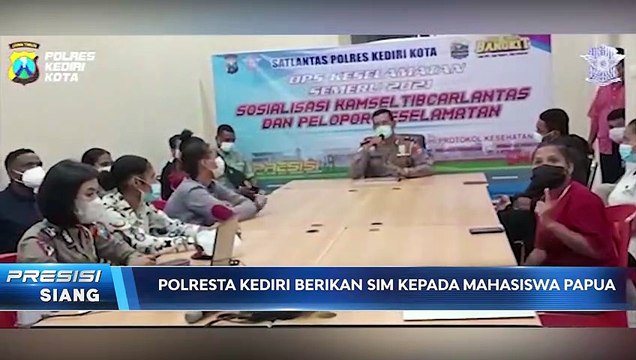 Polresta Kediri dan Polresta Sidoarjo Terbitkan SIM Bagi Mahasiswa Papua