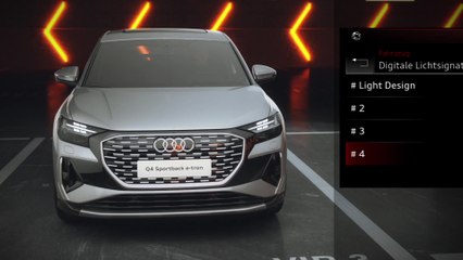 Tagfahrlicht Audi Q4 Sportback e-tron Animation