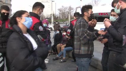 BEYOĞLU VE BEŞİKTAŞ'TA MASKE DENETİMİ