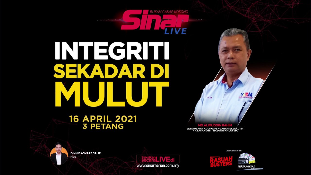 [LIVE] Integriti sekadar di mulut