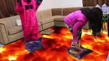 شفا والغوريلا تعلقوا في الحمم البركانية -- _ the floor is lava