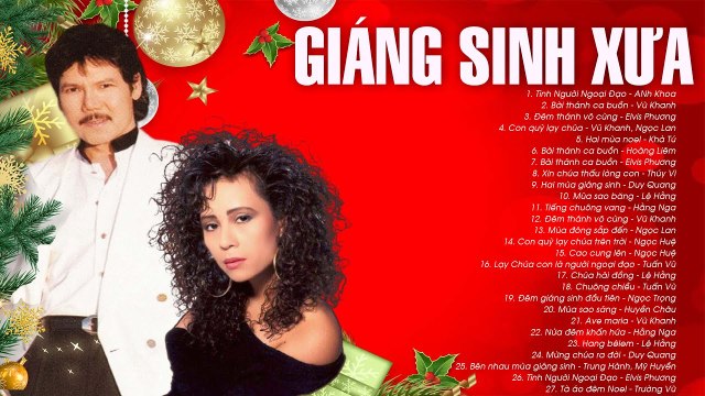 NHẠC GIÁNG SINH Vũ Khanh, Ngọc Lan, Elvis Phương - Tình Người Ngoại Đạo Nhạc Noel Hải Ngoại Bất Hủ
