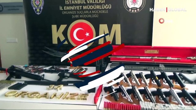 Sedat Peker operasyonunda ele geçirilenler böyle sergilendi