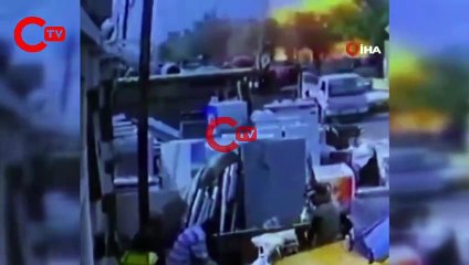 Bağdat’taki bomba yüklü aracın patlama anına ait görüntüler ortaya çıktı