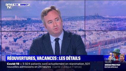 Réouvertures mi-mai: Jean-Baptiste Lemoyne évoque "des éléments positifs" qui permettent d'espérer