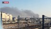 Les images impressionnantes de l'incendie d'un entrepôt de 4 000 m2 à Aubervilliers ce matin, avec un fort risque de propagation, qui a fortement perturbé la circulation des transports