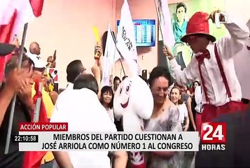 Miembros de Acción Popular cuestionan a Arriola Tueros como número 1 al Congreso