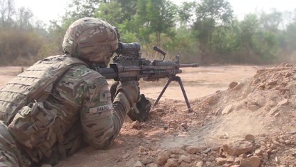 US Soldiers - Squad Live Fire Exercise - Thailand