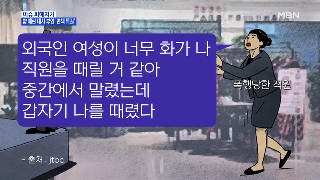 MBN 뉴스파이터-옷가게 직원 뺨 대린 주한 벨기에 대사 부인 '면책 특권'
