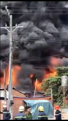 OMG a Petrol Station FIRE | VIETNAM | Time for us to run I think | Ho Chi Minh City | Disaster Ablaze
