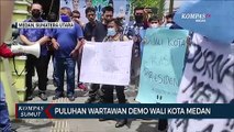 Puluhan Jurnalis Demo Wali Kota Medan