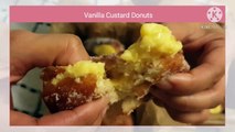 How To Make Vanilla Custard Donuts | Doughnut Recipe (No Oven)